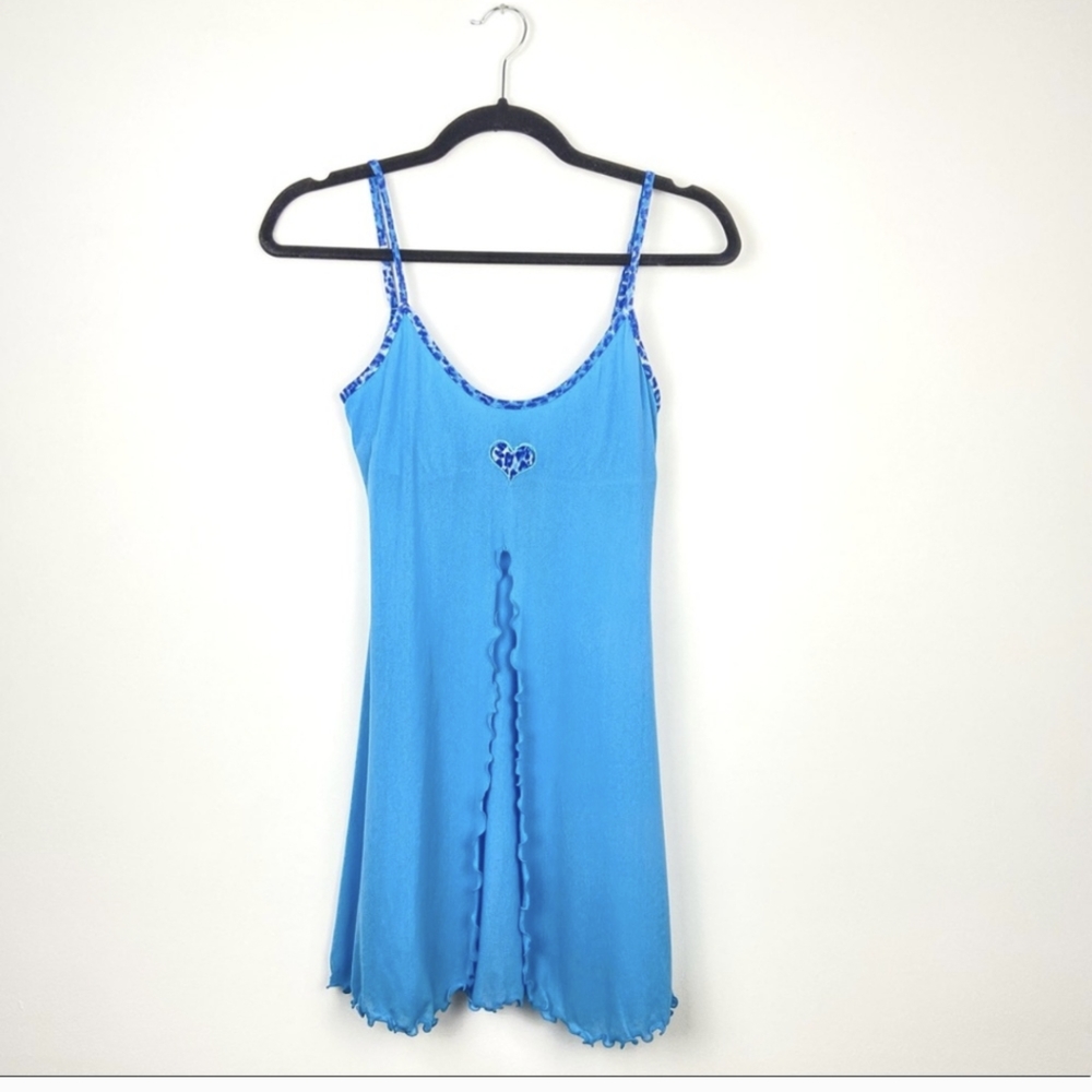 Vintage Y2K La Senza Tank Top sheer blue